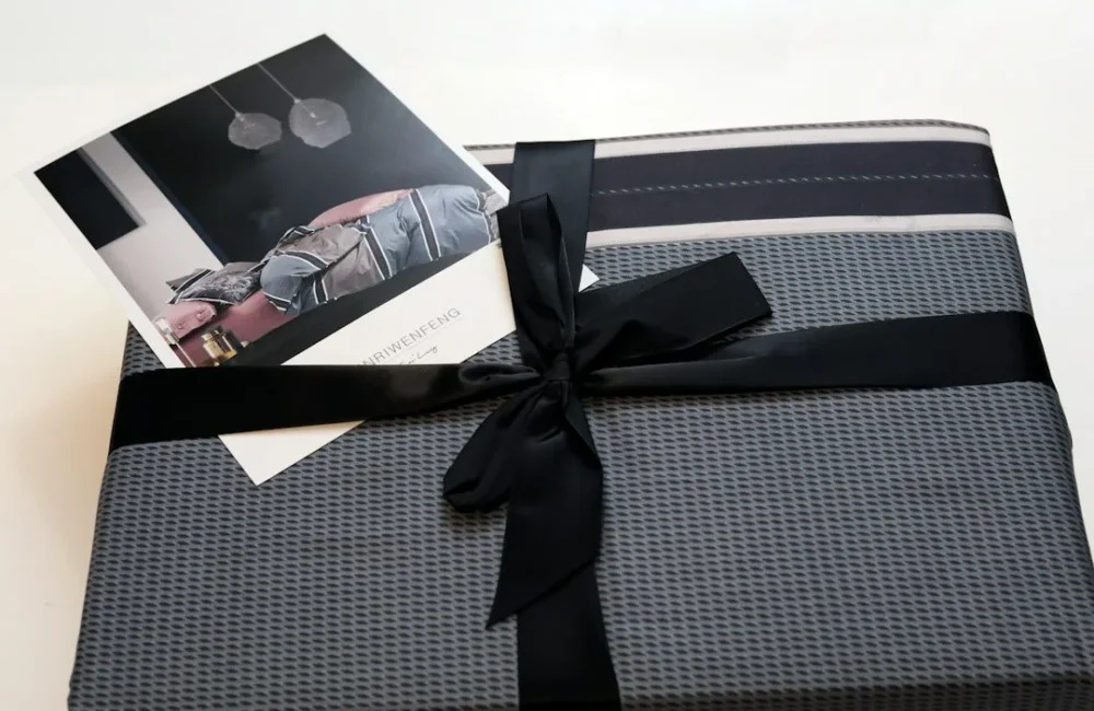Small modern clock presented as a housewarming gift