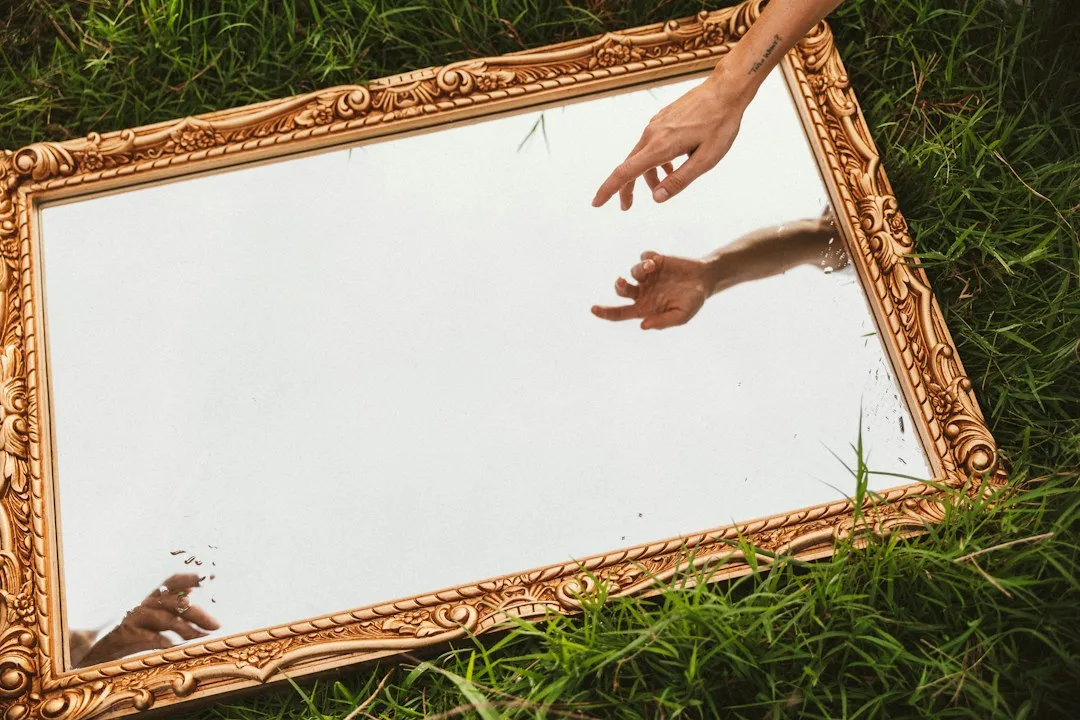 Framed mirror considered for a housewarming gift