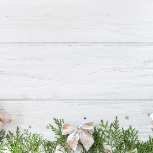 Neatly wrapped gift with neutral paper and simple ribbon ready for an acquaintance