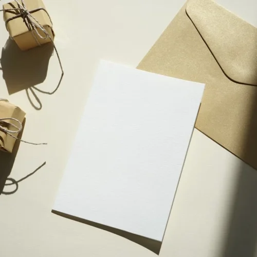Wrapped gifts and a handwritten card, a warmer alternative to giving cash as a gift