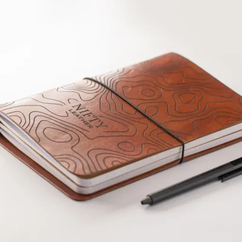 Beautiful leatherbound journal representing the meaningful gift of receiving a journal for personal reflection