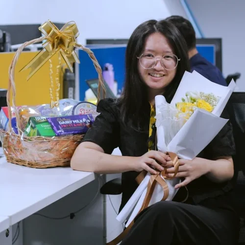 Beautiful surprise flower bouquet representing the meaning of receiving flowers unexpectedly